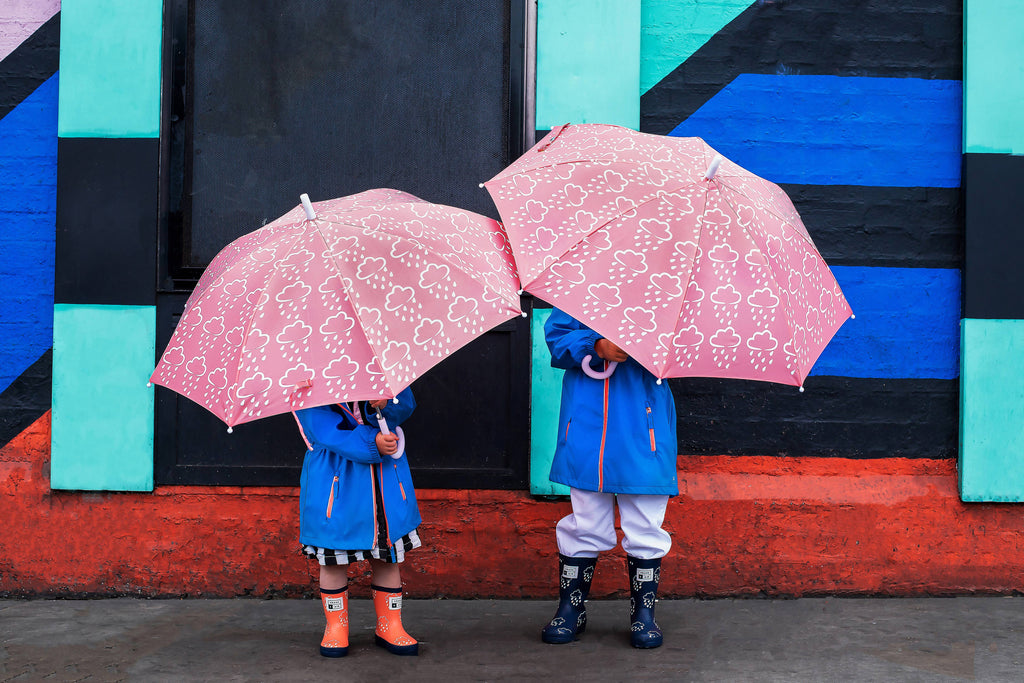 Grass & Air Colour-Revealing Umbrella in Baby Pink