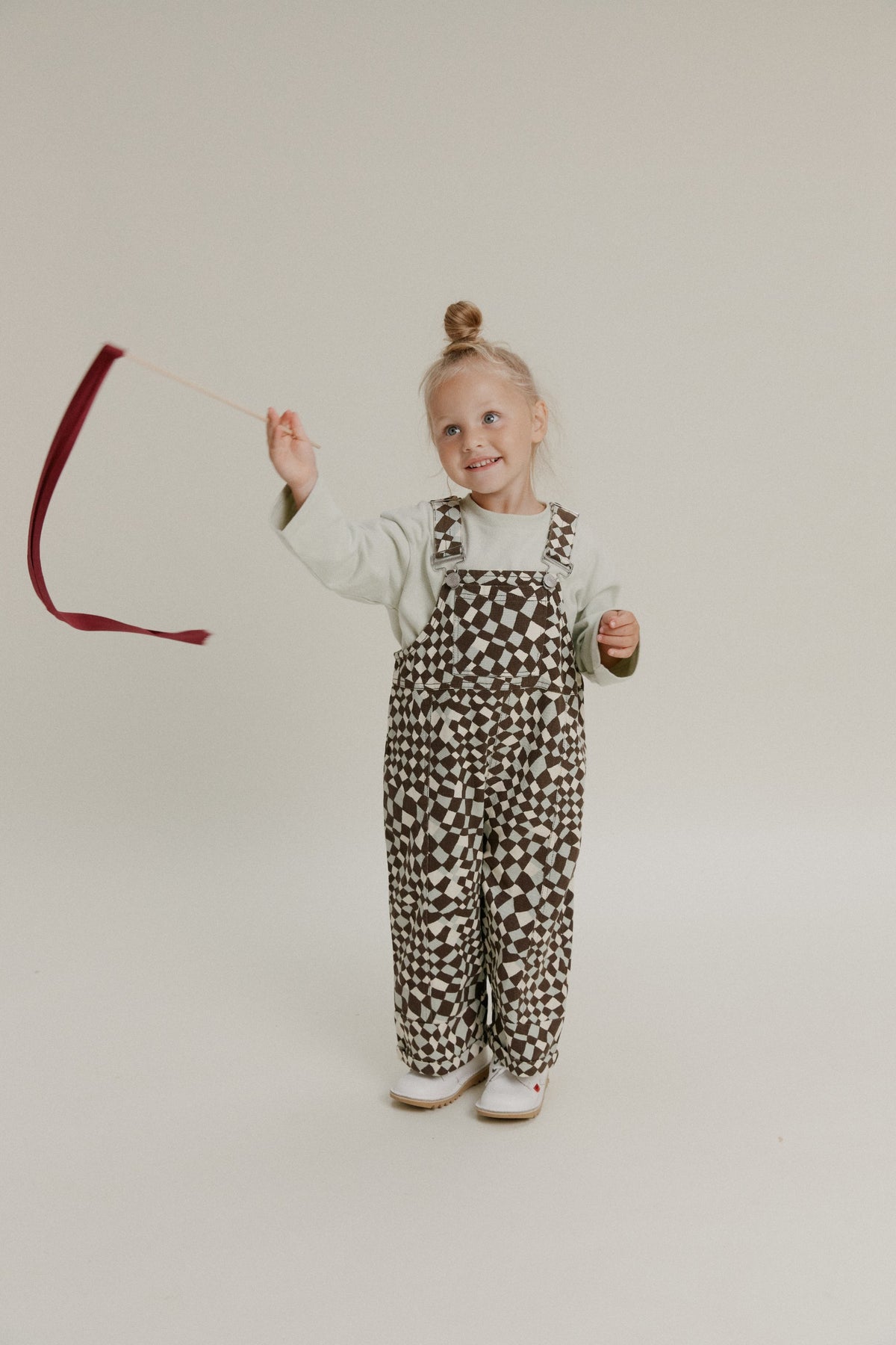 Claude & Co Blythe Warped Checkerboard Dungaree