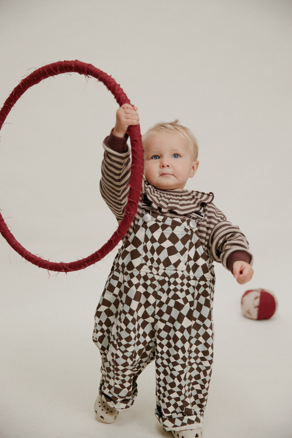 Claude & Co Bobbi Acorn Stripe Collar Bib