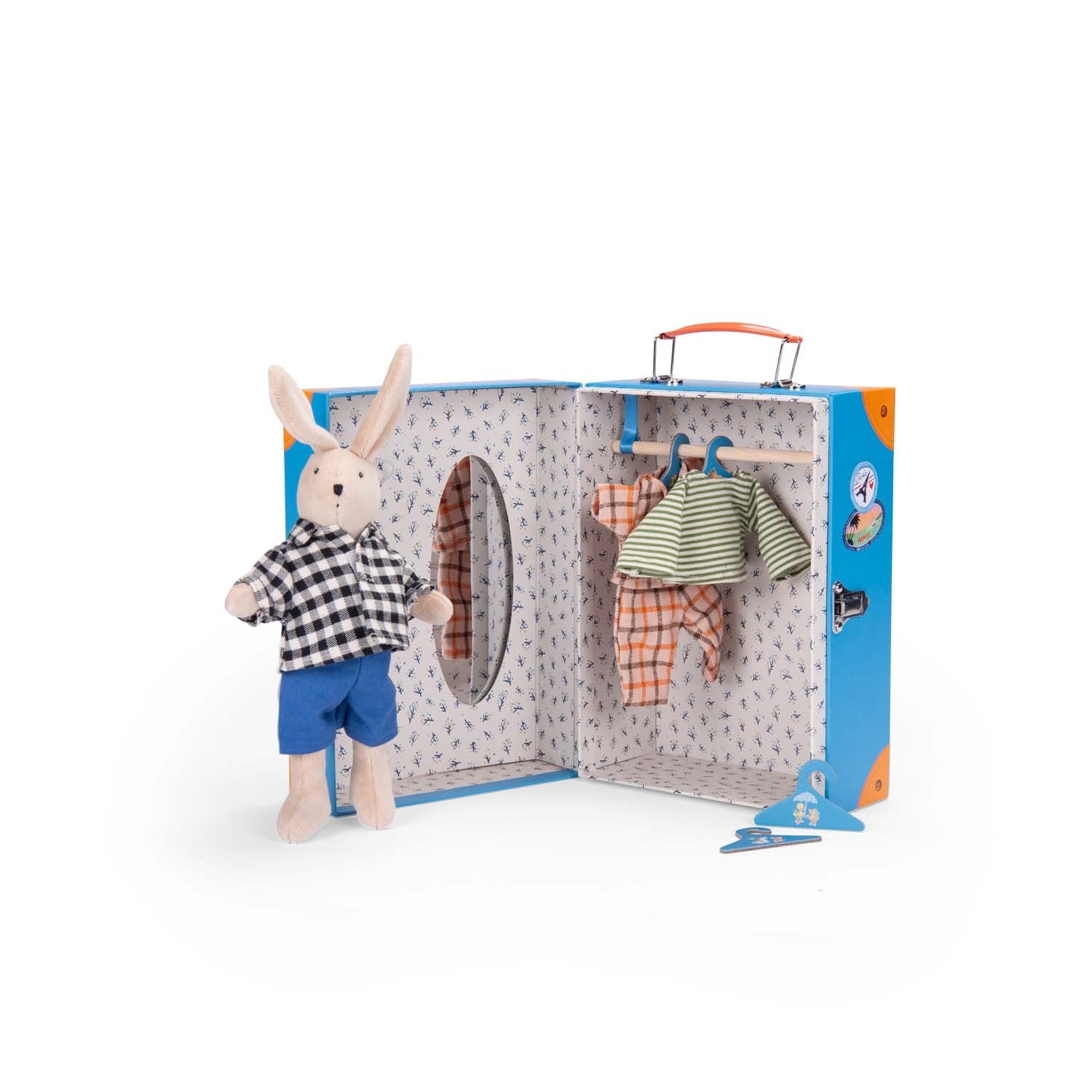 Moulin Roty Little wardrobe suitcase Sylvain - La Grande Famille