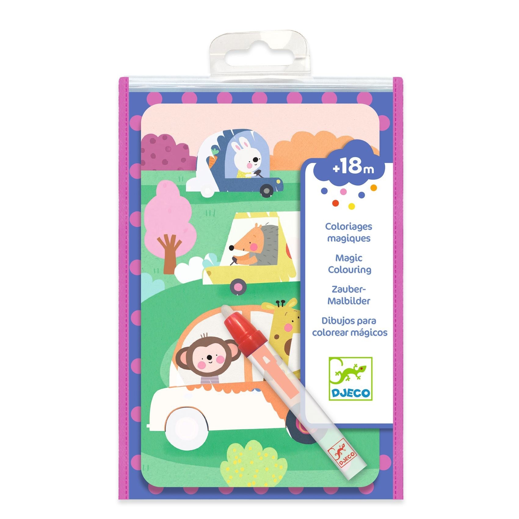 Djeco Magic Water Colouring Boards - On The Road