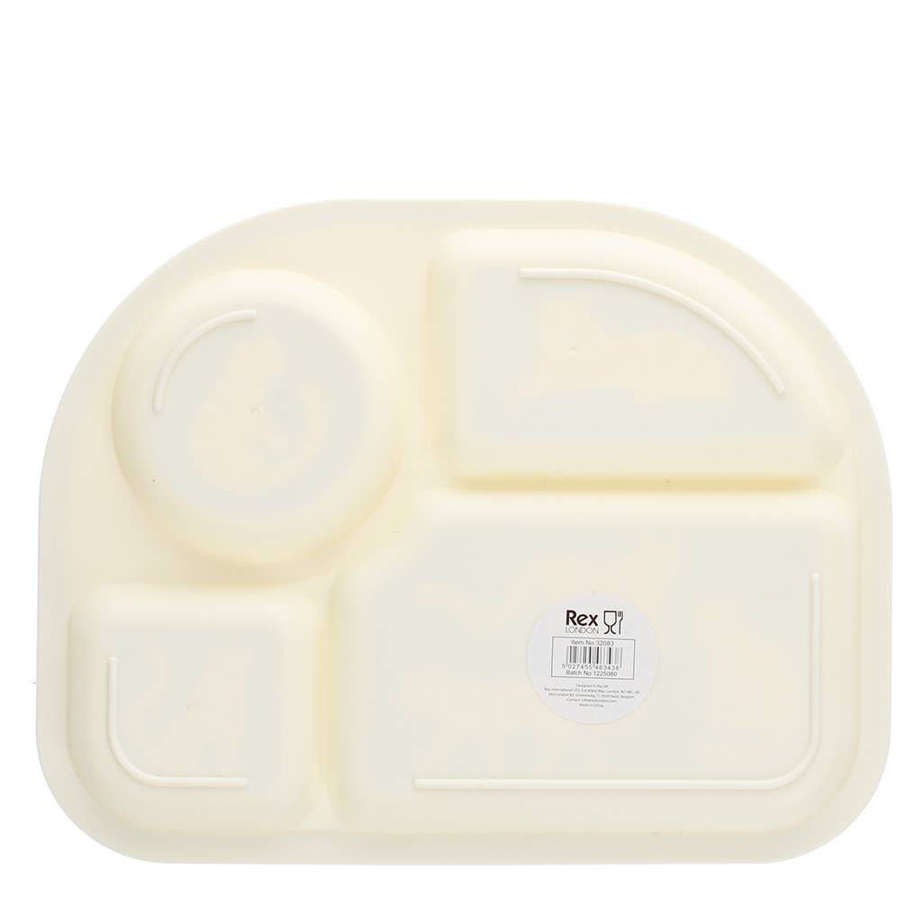 4-section baby & toddler divider plate - Tiger