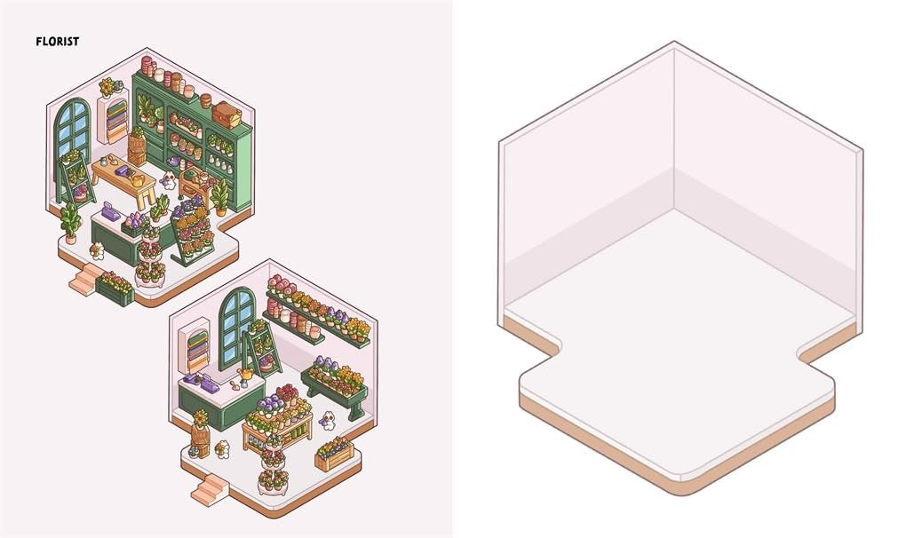 CUTE N COZY STICKER THERAPY: COZY TOWN (SKITTLEDOG) (PB)