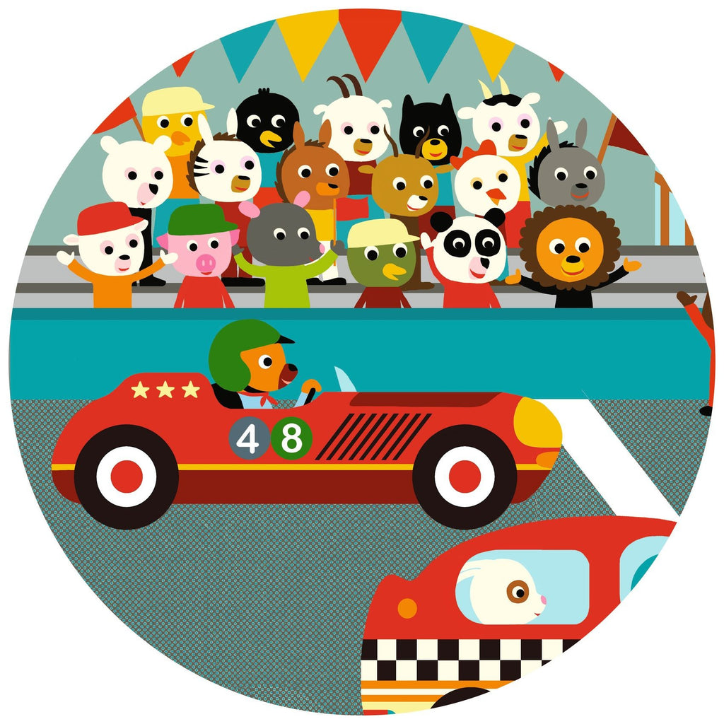 Djeco Silhouette 16 Piece Puzzle - Racing Car