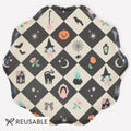 Meri Meri Patchwork Halloween Reusable Large Plates (x 4)