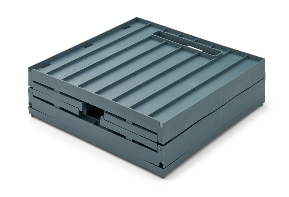Liewood Elijah Storage Box with Lid - Whale Blue
