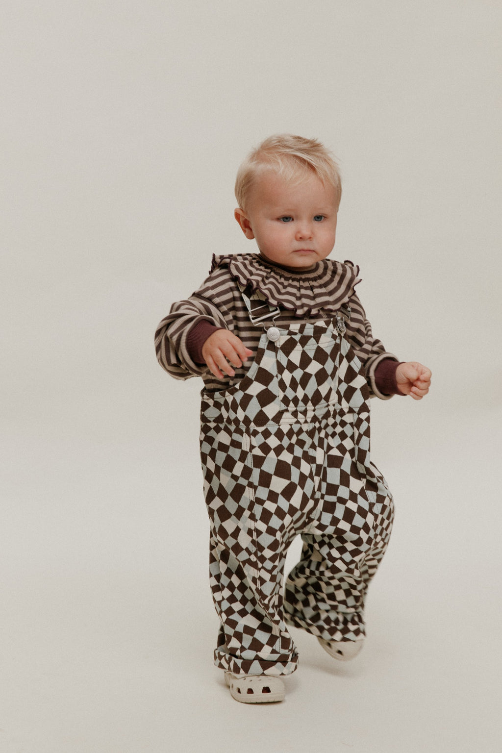 Claude & Co Blythe Warped Checkerboard Dungaree