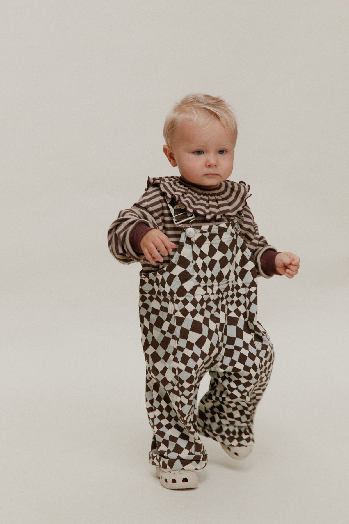 Claude & Co Blythe Warped Checkerboard Dungaree