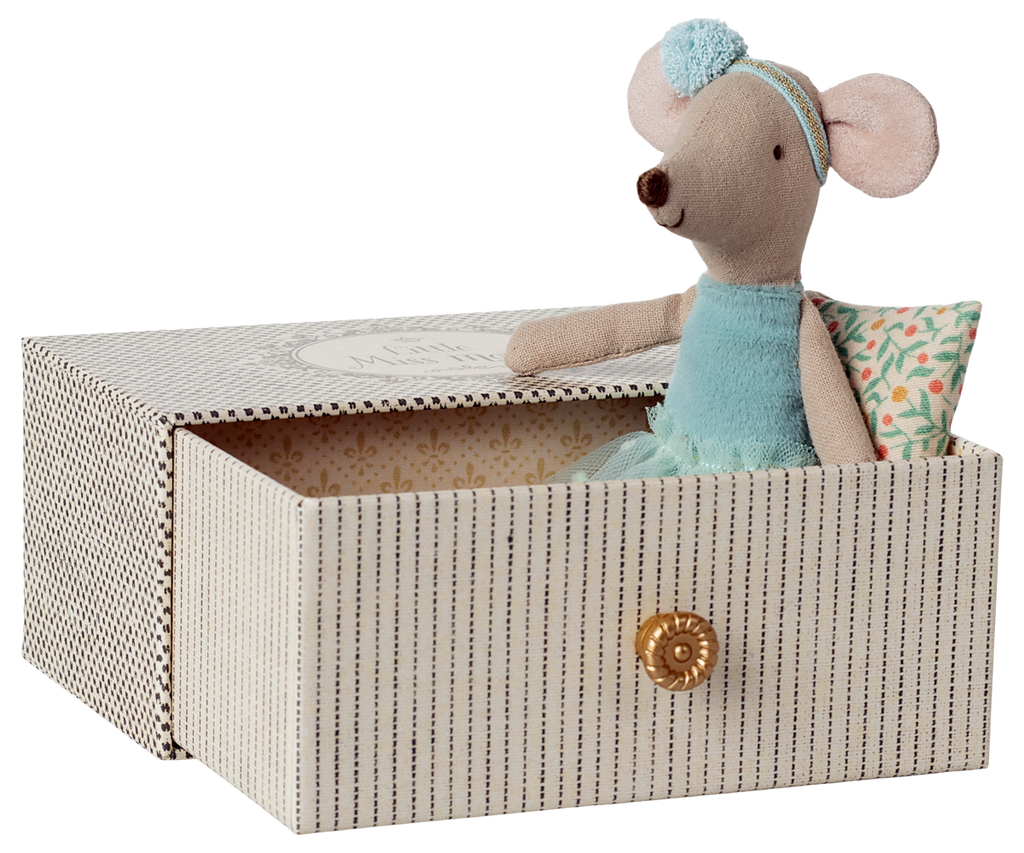Maileg Dance mouse in daybed, Little sister