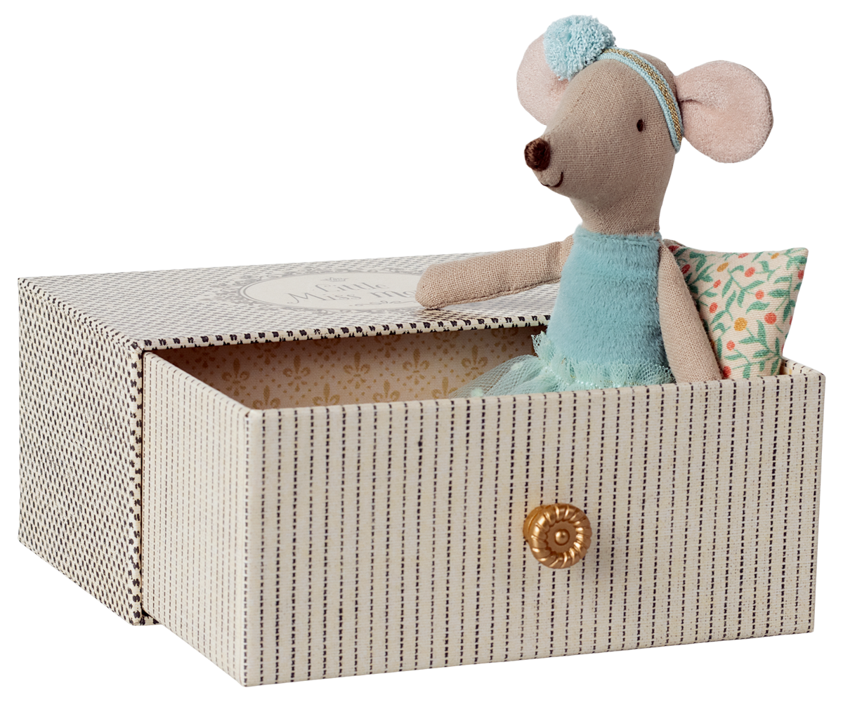Maileg Dance mouse in daybed, Little sister