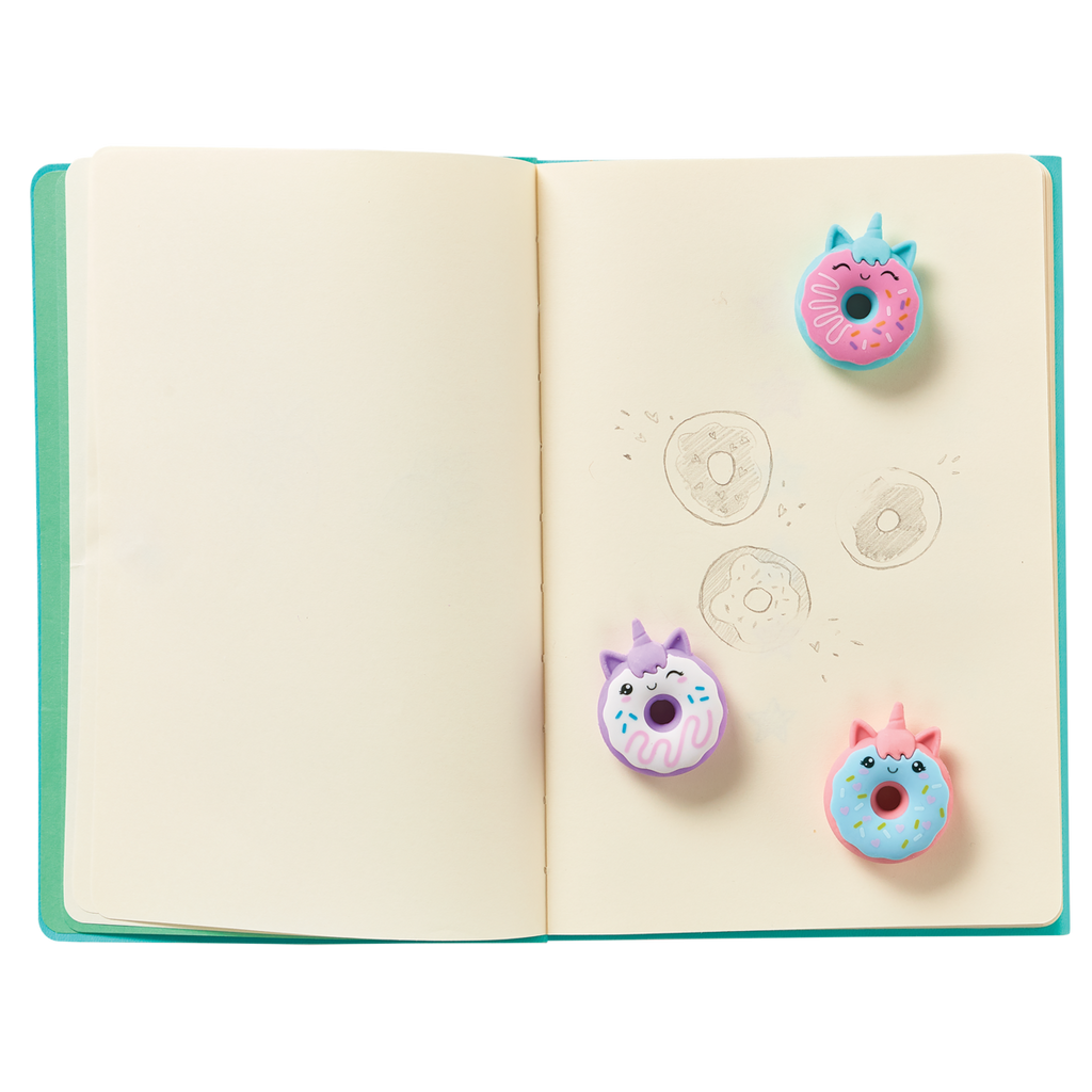 Ooly Magic Bakery Unicorn Donuts Scented Erasers - Set of 3