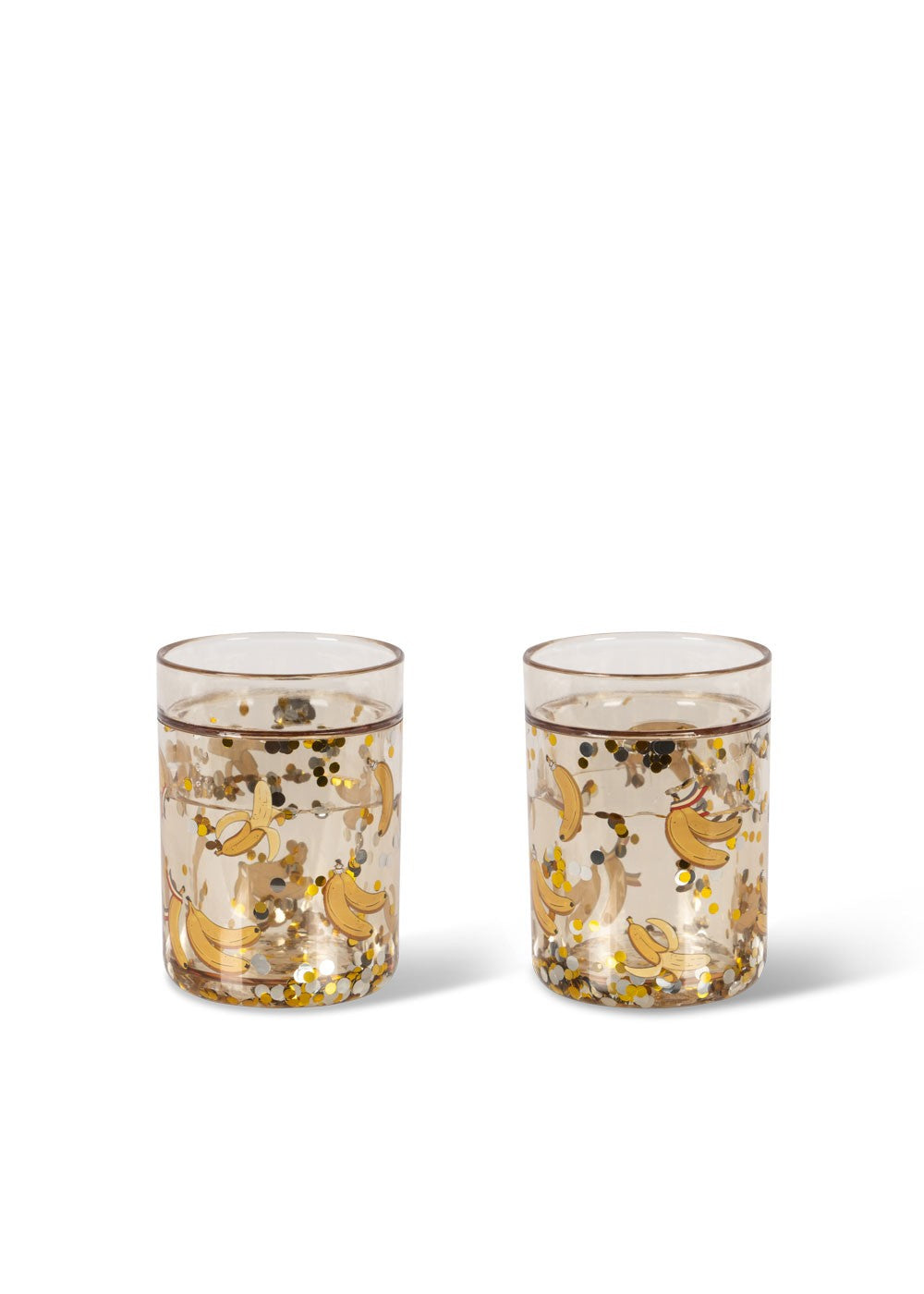 Konges Sløjd 2 pack glitter cups - Let's go Bananas