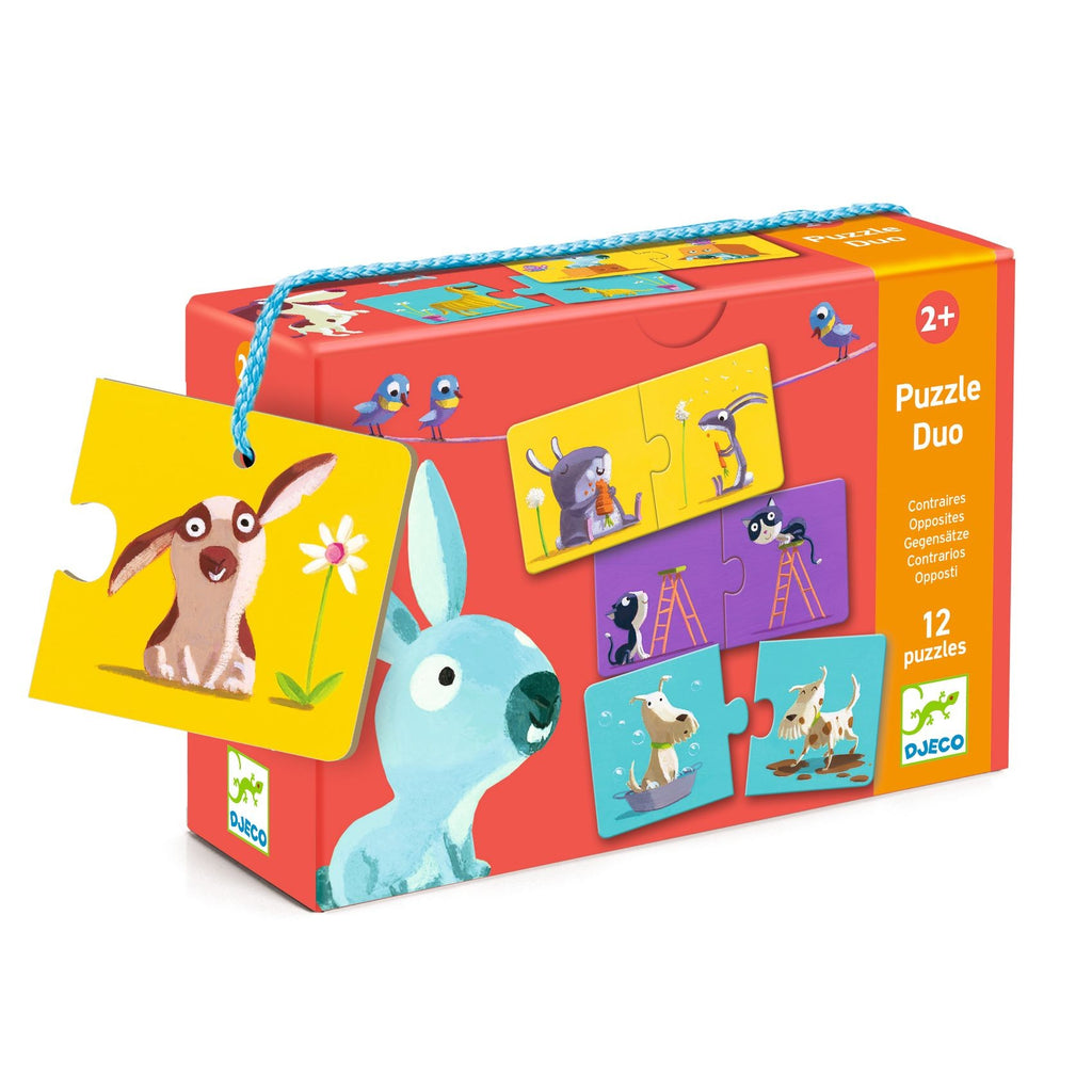 Djeco 12 Duo Puzzles - Opposites
