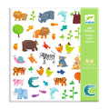 Djeco 160 Stickers On Sheets - Animals