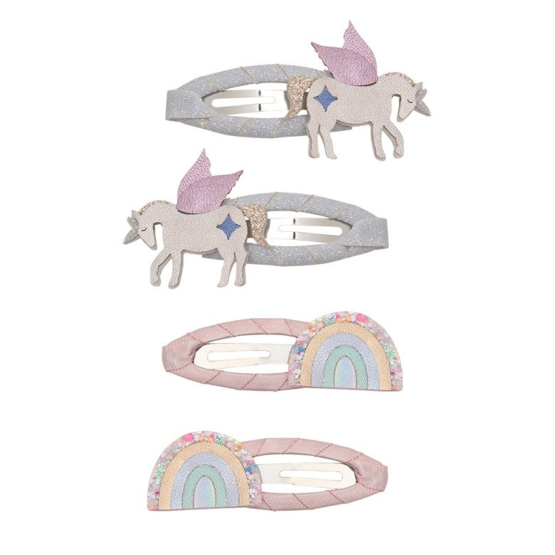 Mimi & Lula Unicorn and rainbow hair clips