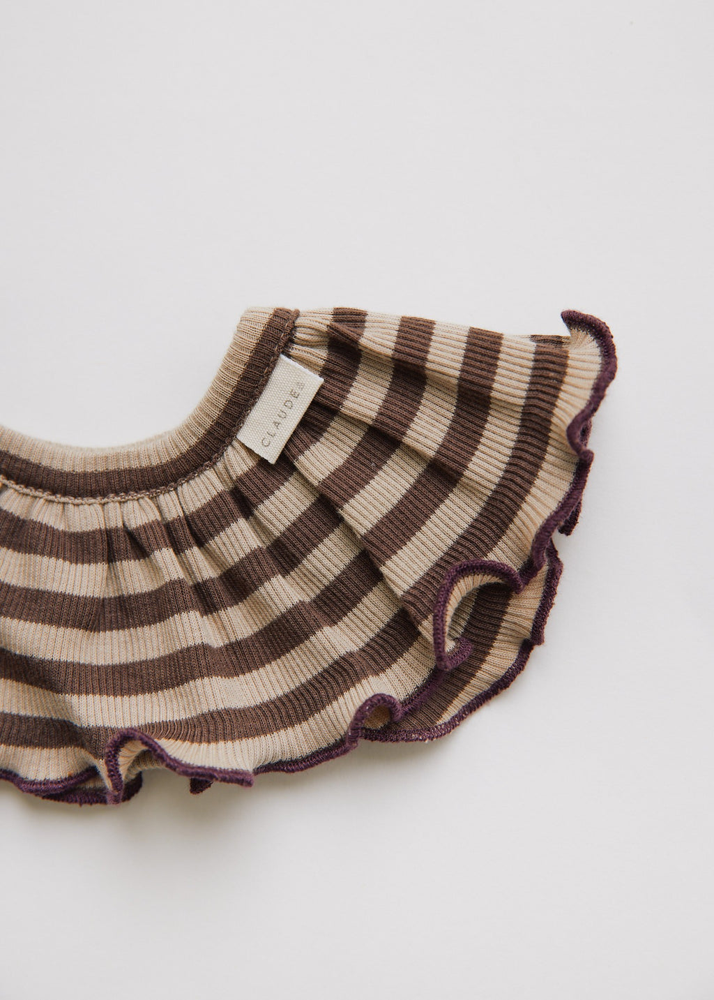 Claude & Co Bobbi Acorn Stripe Collar Bib