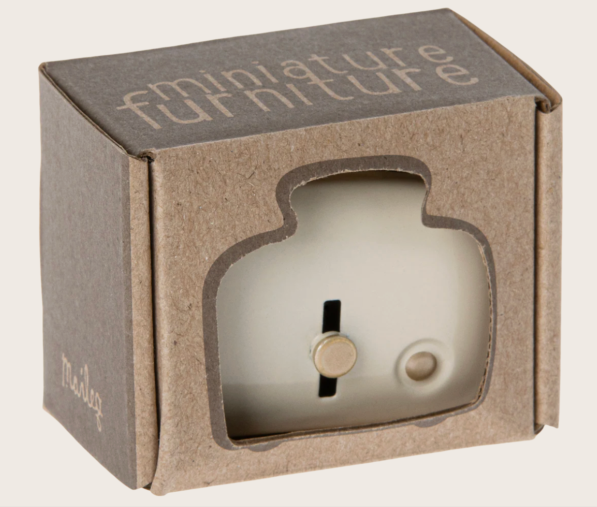 Maileg Toaster with bread, Miniature - Off white