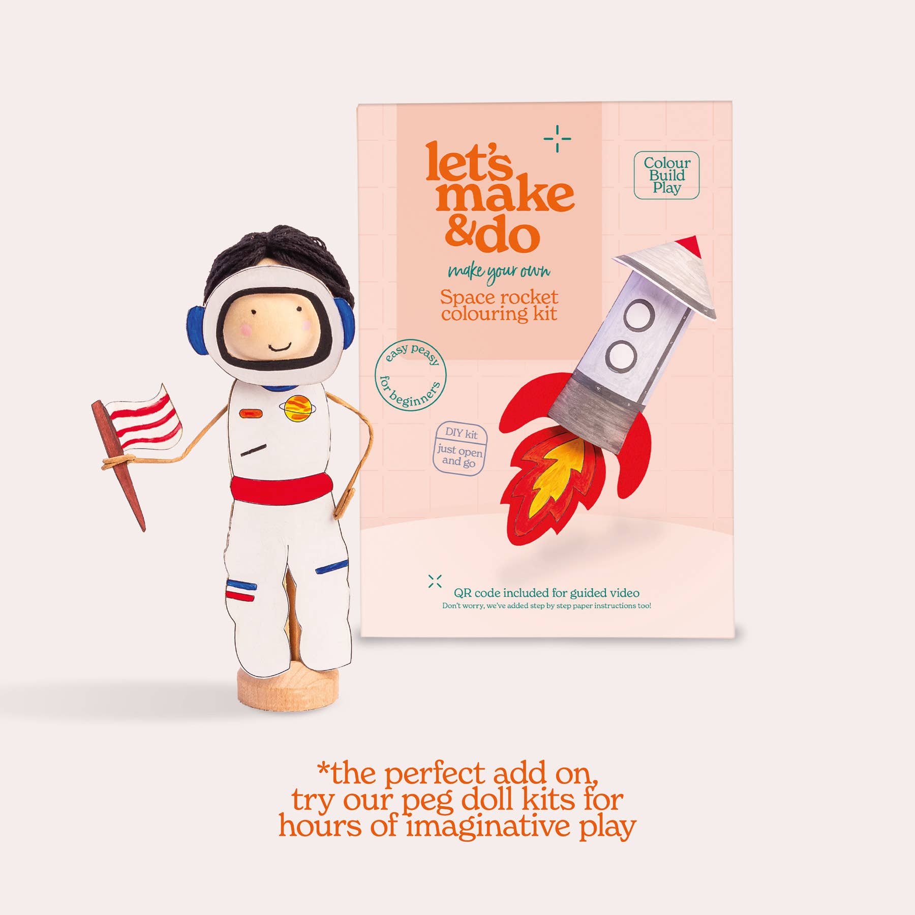 Make Your Own Space Rocket - 3D Kids Colouring Craft Kit