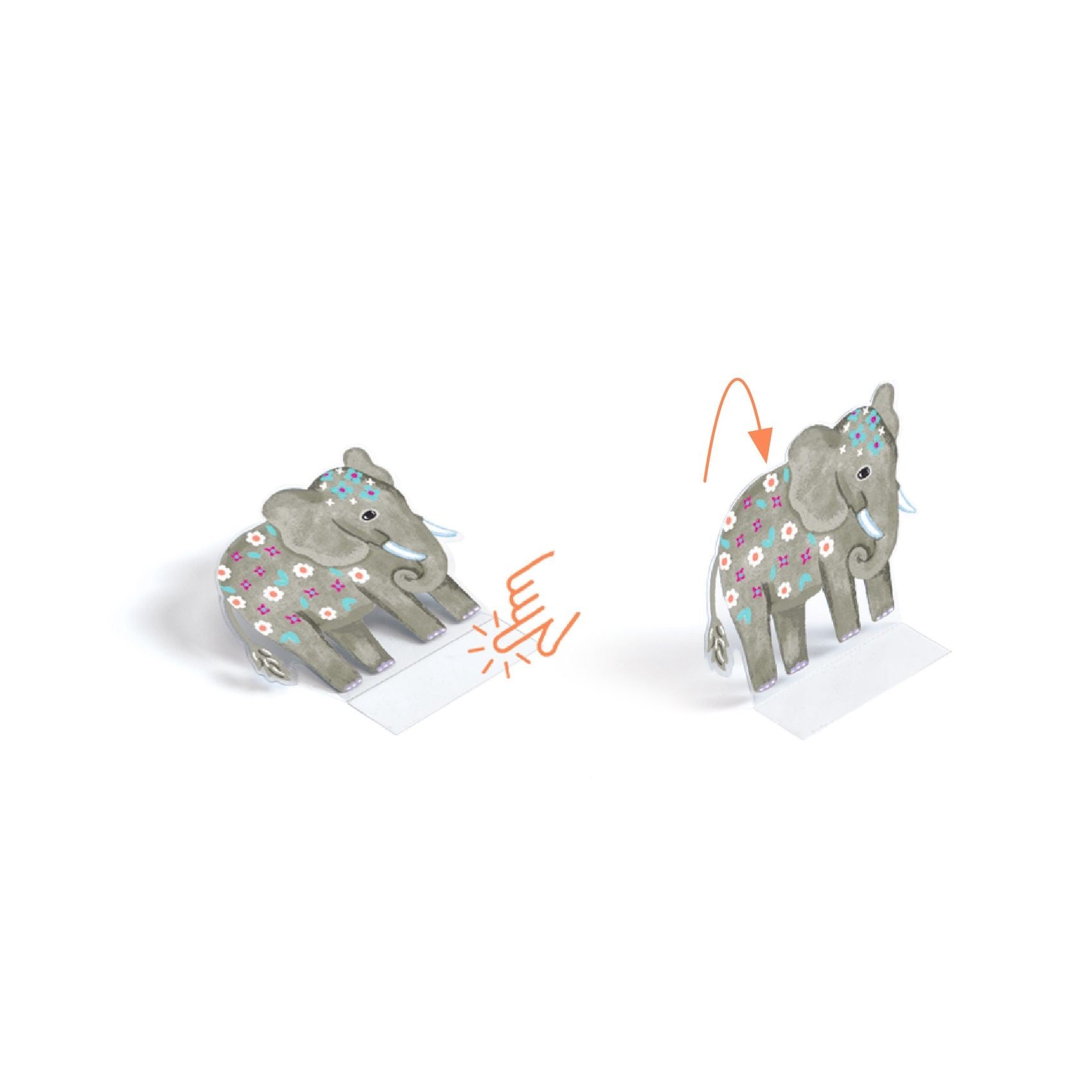 Djeco Lift Up Stickers Animals