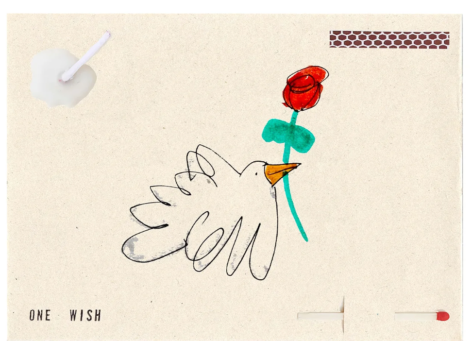 Wish cards - Love Bird