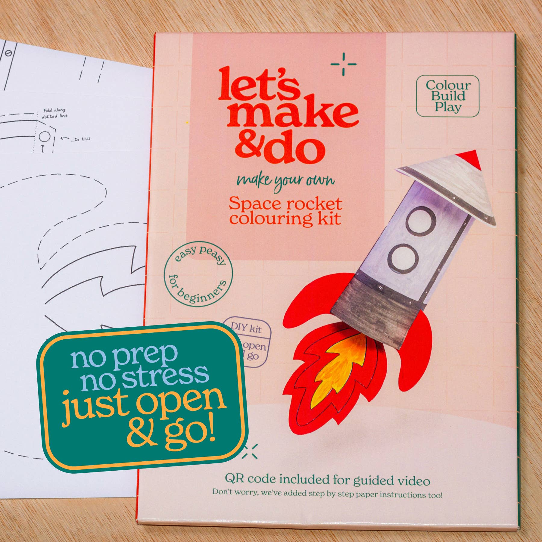 Make Your Own Space Rocket - 3D Kids Colouring Craft Kit