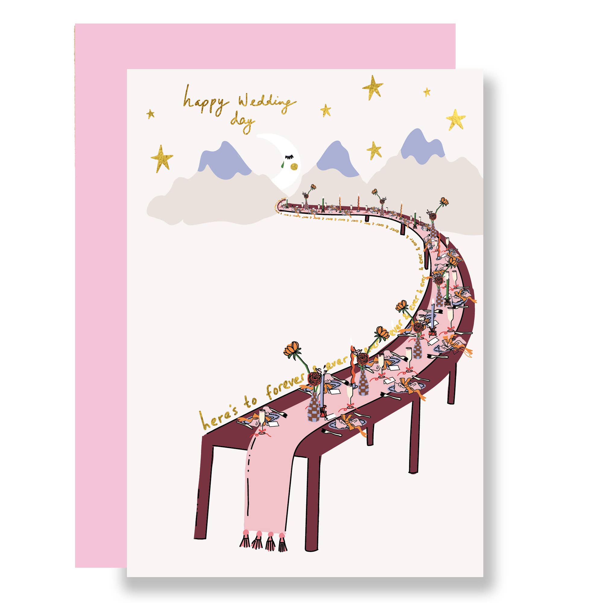 Here's to forever and ever, Happy Wedding Day Card