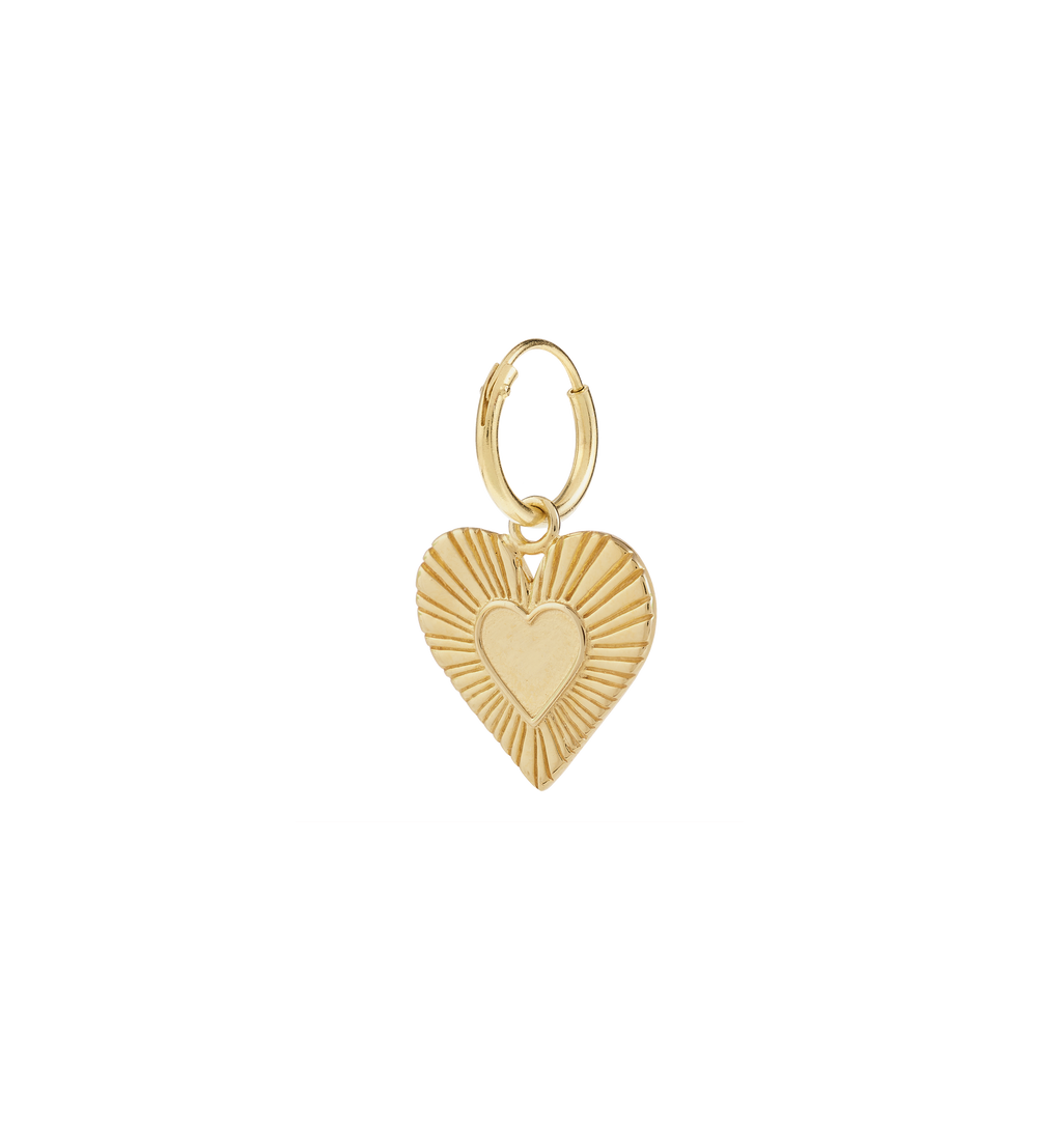 Anna + Nina Single Rhapsody Love Ring Earring