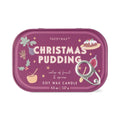 Paddywax Bistro 4.5oz/127g Christmas Pudding Printed Tin Candle - Fruit & Spices