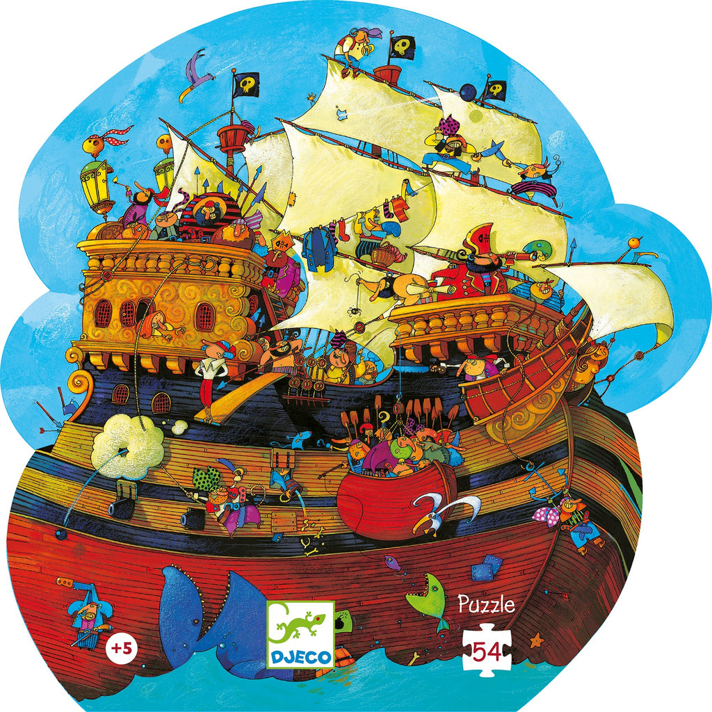 Djeco Silhouette 54 Piece Puzzle - Barbarossas Boat