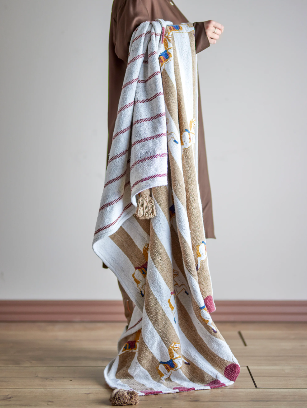 Bloomingville Merry-go-round blanket 130x160 cm