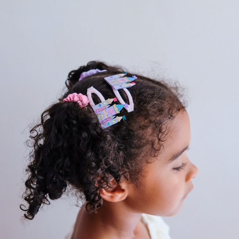 Mimi & Lula Rainbow Castle Hair Clips