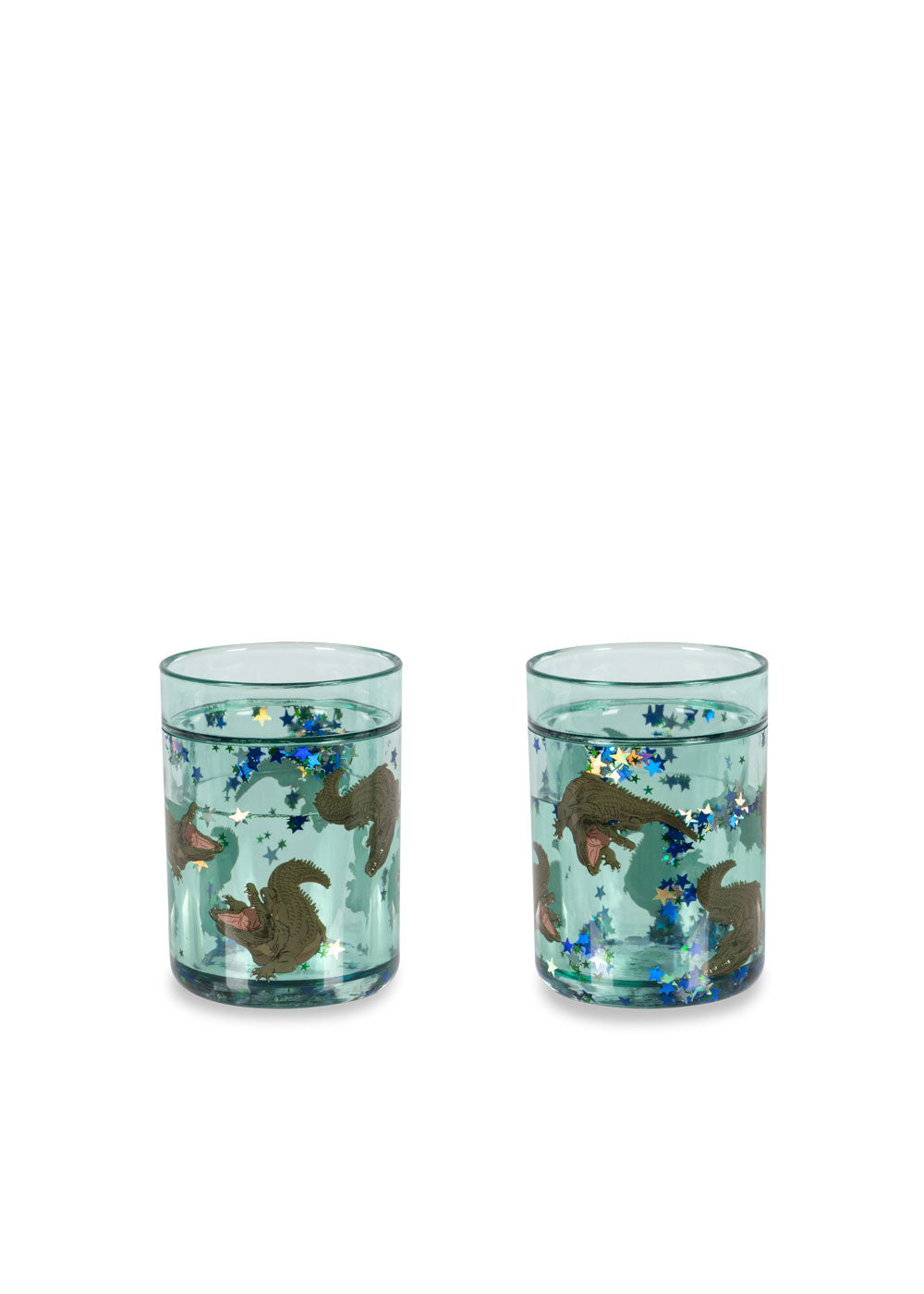 Konges Sløjd 2 Pack Glitter Cups - Crocodile