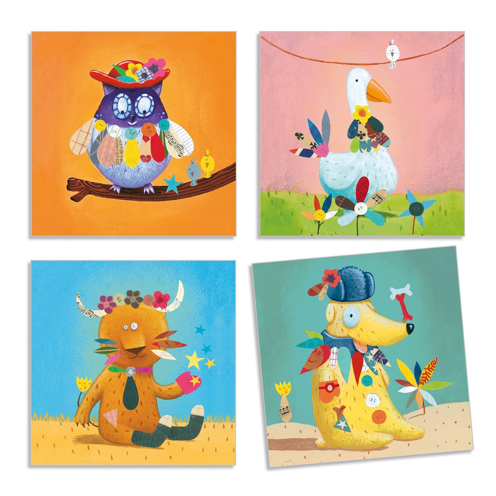 Djeco Stickers Craft Set - Create Animals