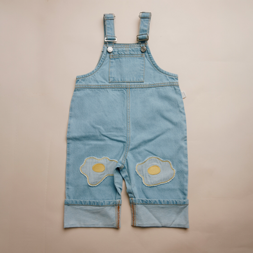 Claude & Co Blythe Egg Patch Denim Dungaree