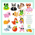 Djeco 100 Coloured Stickers - Baby Animals