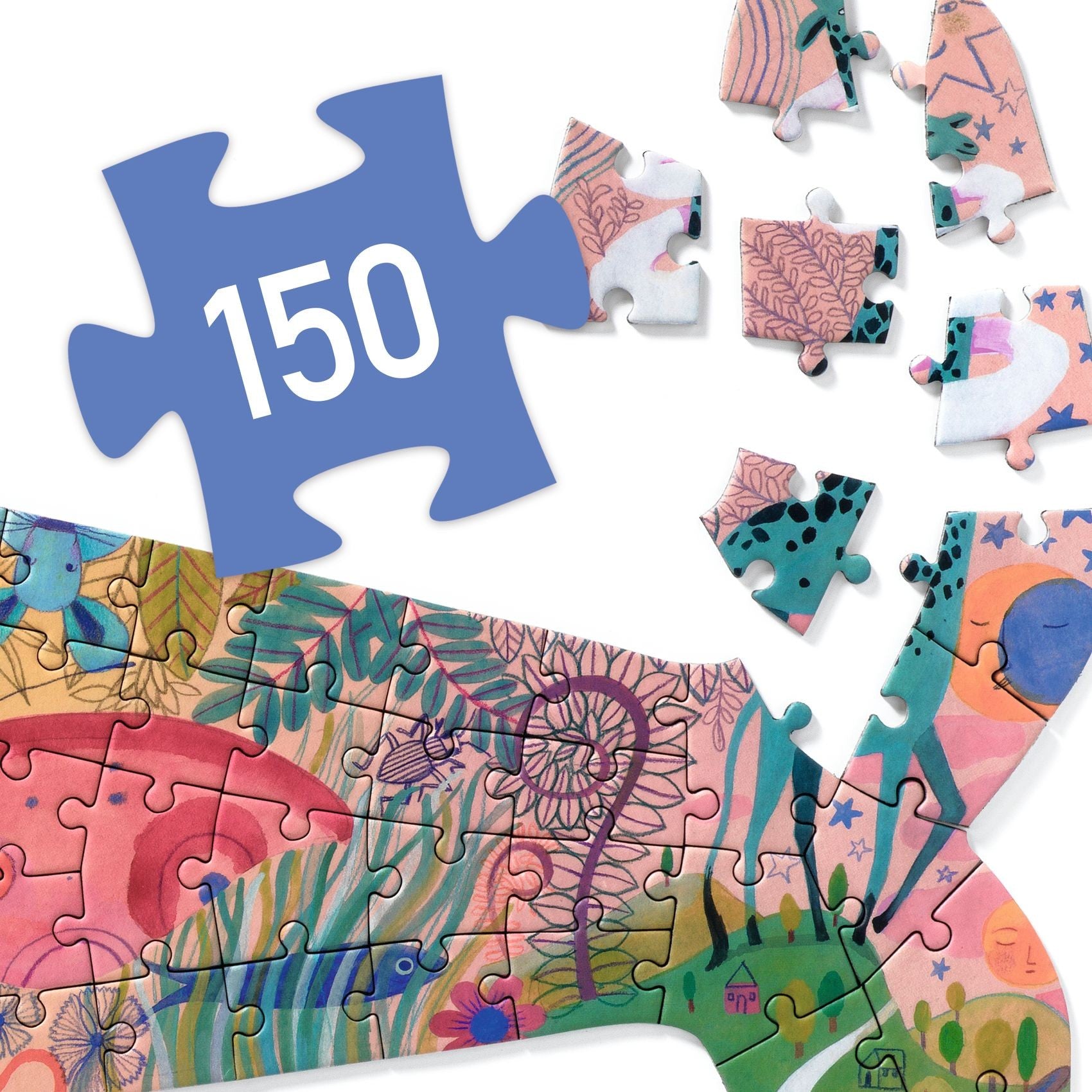 Djeco Whale 150 Piece Puzz'Art Jigsaw