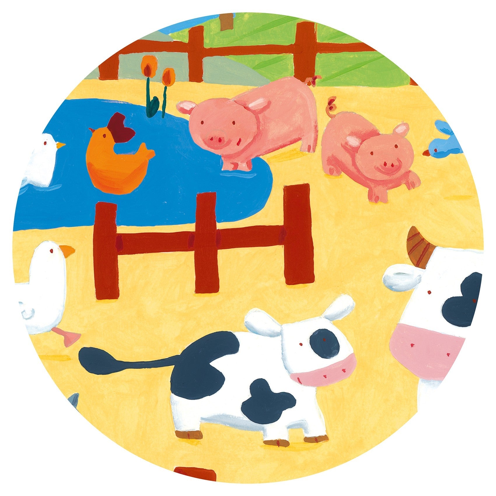 Djeco The Cows on the Farm Silhouette Puzzle 24 pcs