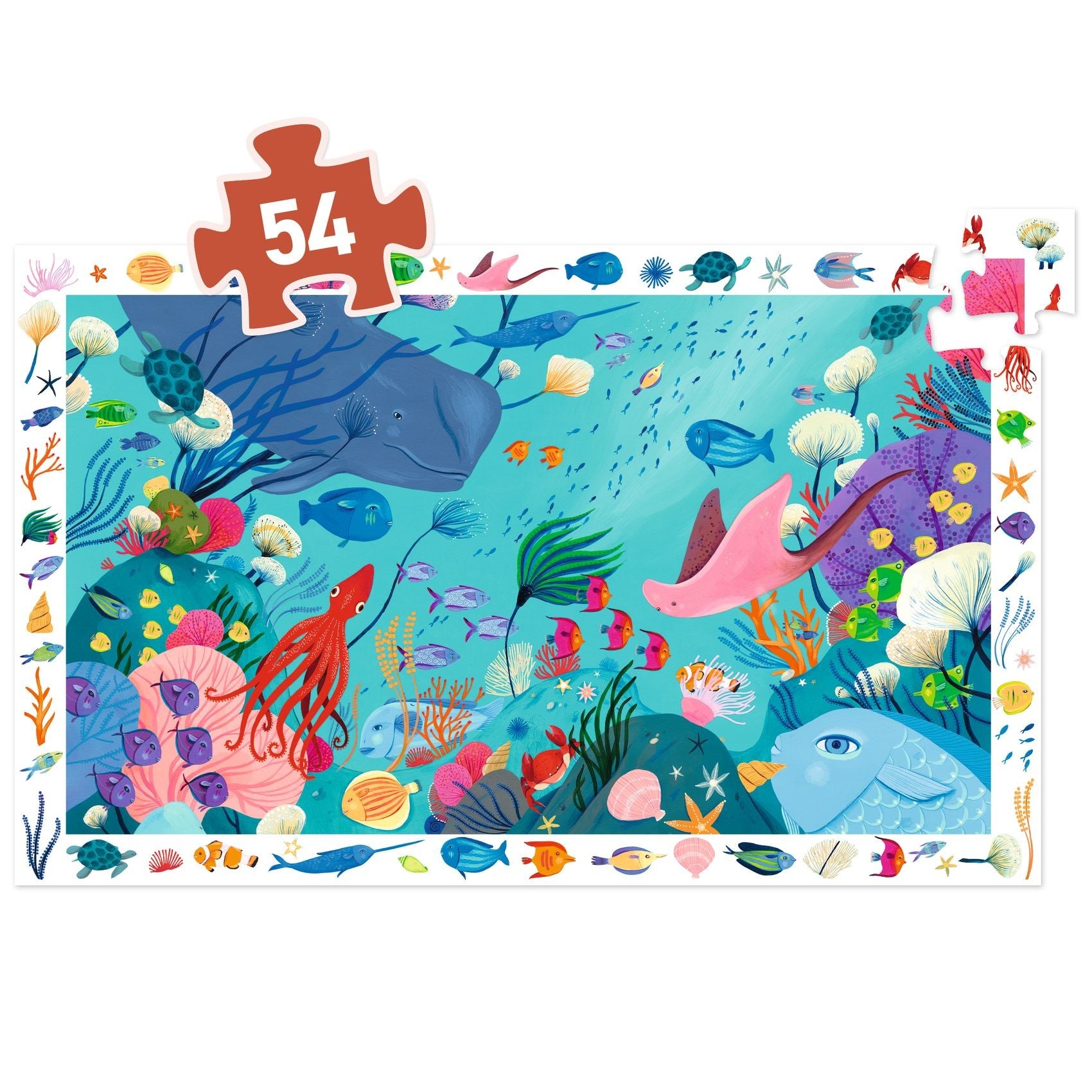Djeco 54 Piece Aquatic Jigsaw Puzzle