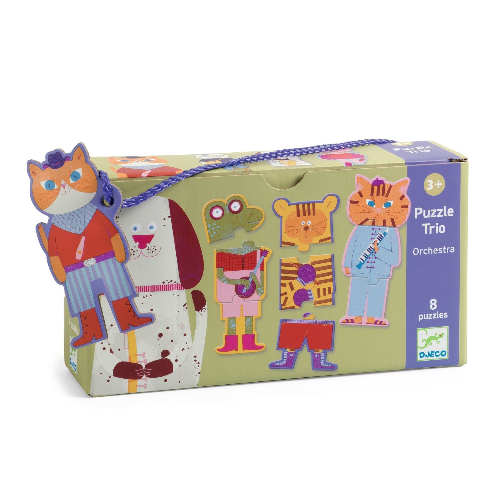 Djeco 8 Trio Puzzles - Animal Orchestra