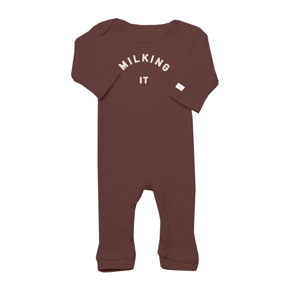 Claude & Co Milking it Plum Onesie