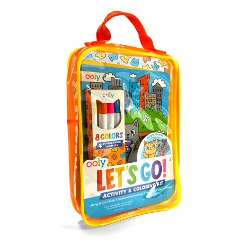Ooly Let's Go! Colouring Set - Kitty In The City