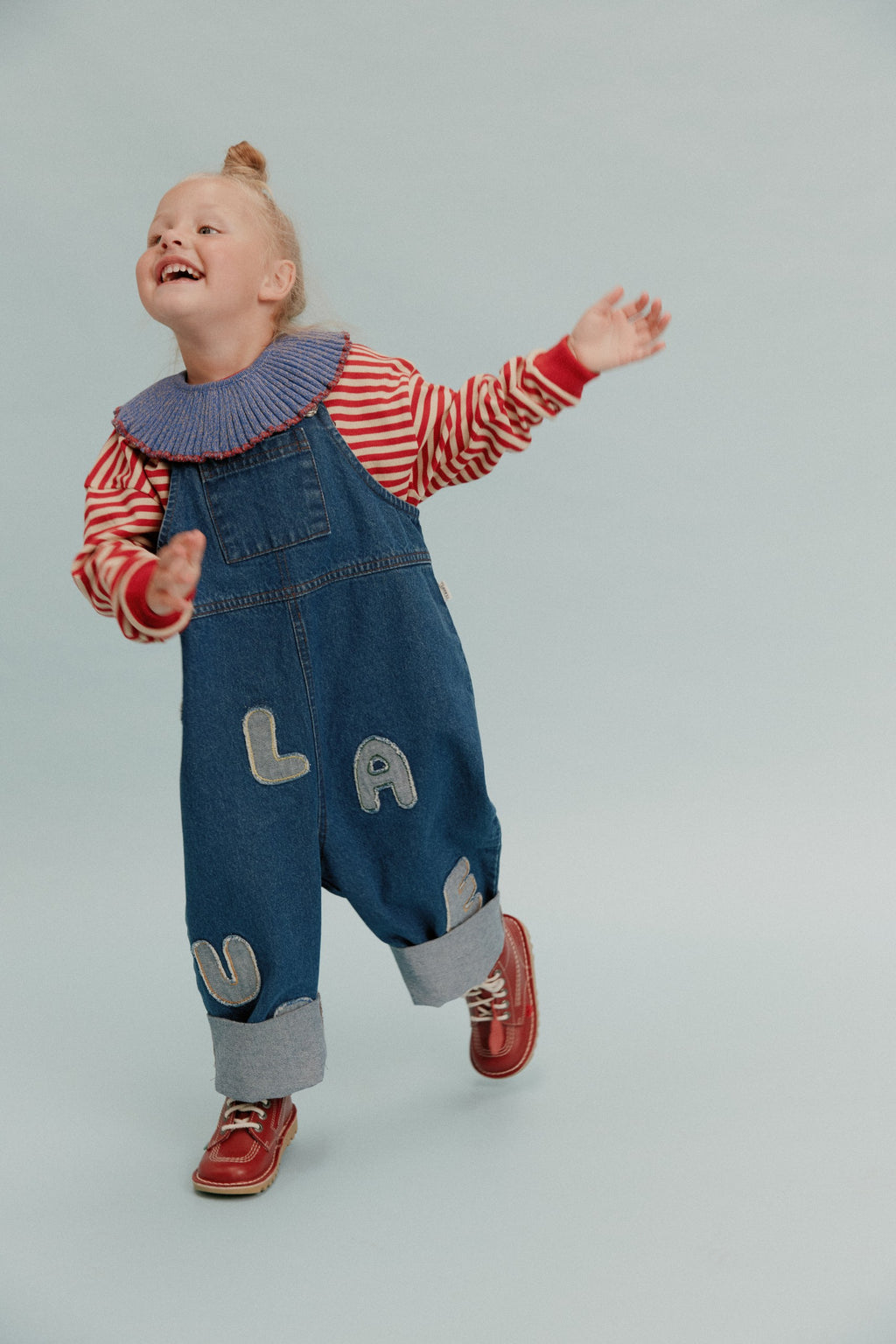 Claude & Co Blythe Claude Patch Denim Dungaree