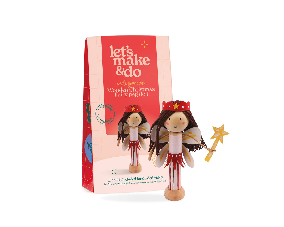 Make Your Own Christmas Fairy Craft Kit - Wooden Gift Set