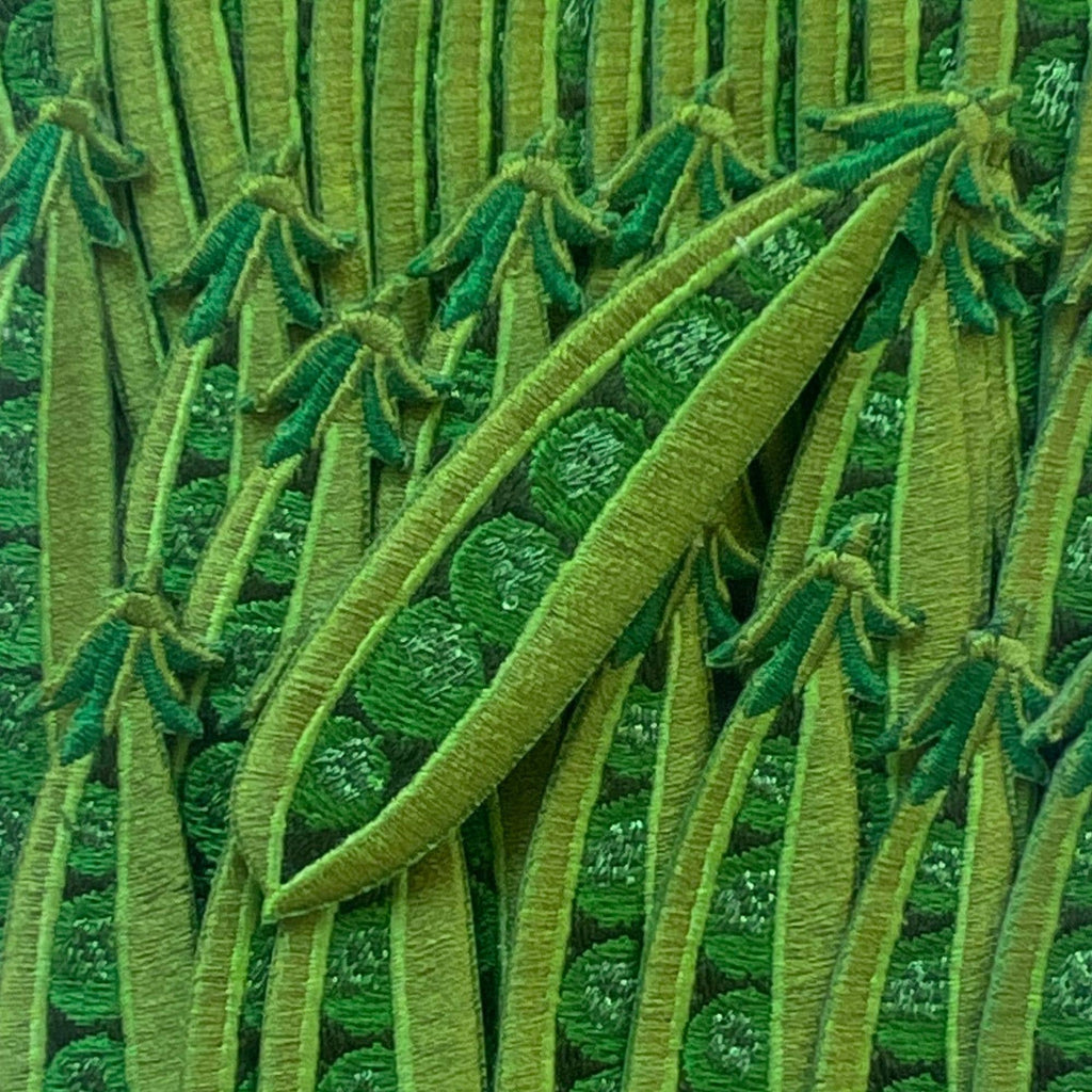 Peapod Embroidered Iron On Patch