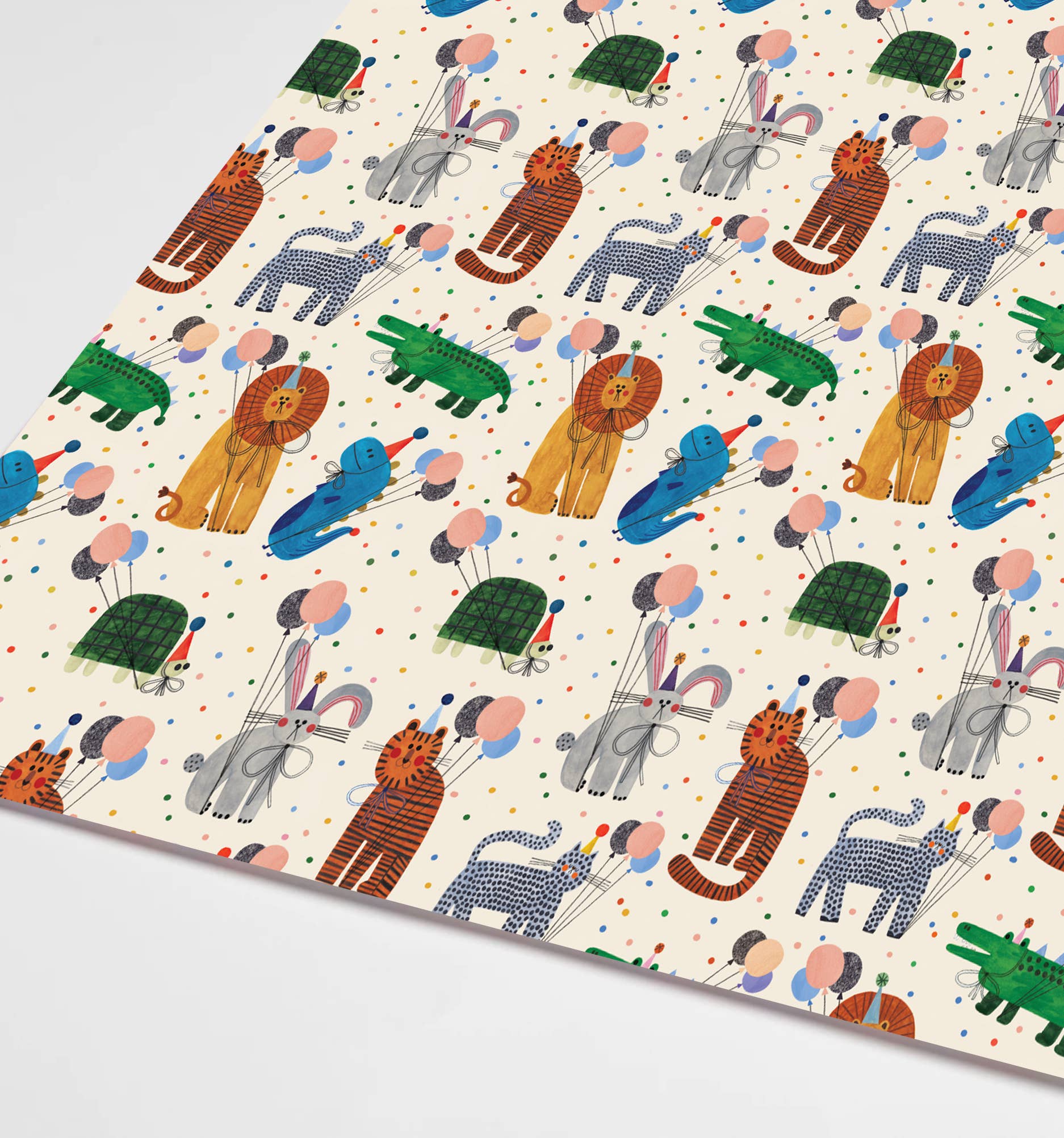 WRAPPING PAPER Party Animals