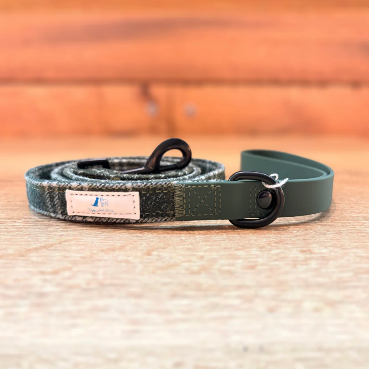 Digby And Champ Green Tartan Dog Lead