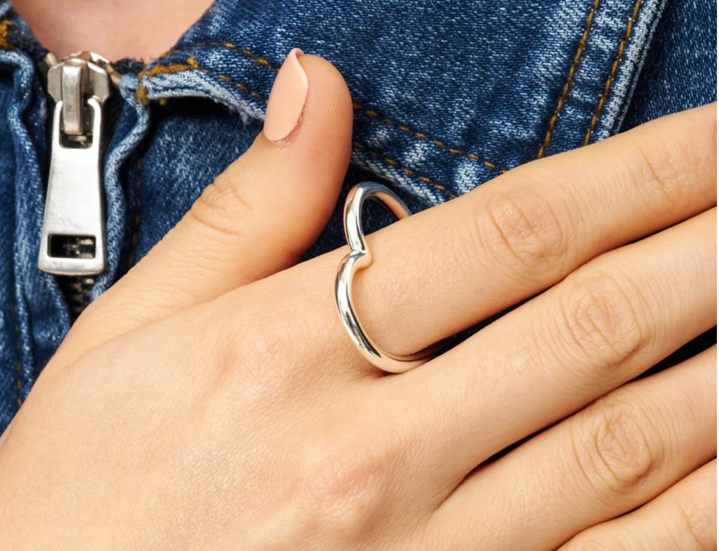 Lulu Copenhagen Heart ring Silver Plated