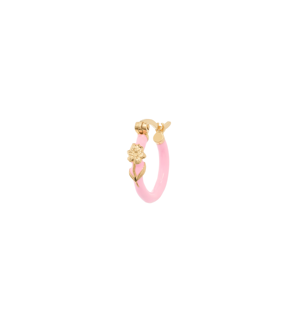 Anna + Nina Single Amour Briar Rose Hoop Earring