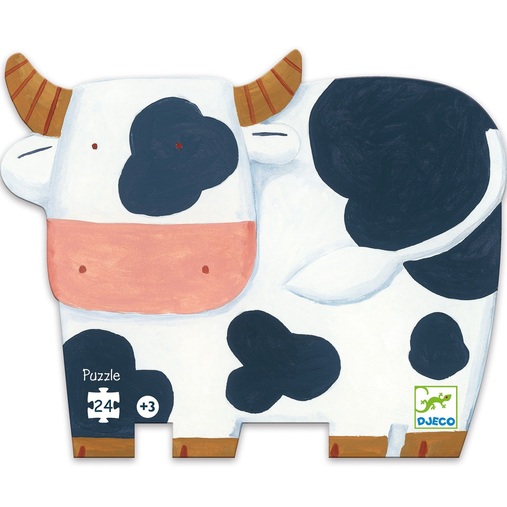 Djeco The Cows on the Farm Silhouette Puzzle 24 pcs