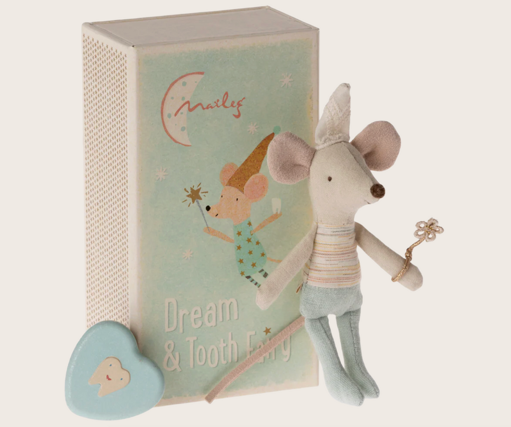 Maileg Tooth fairy mouse, Little brother in matchbox